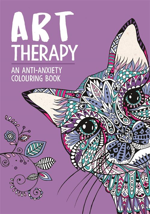 Flot Anti-Axiety Malebog til børn og voksne, Art Therapy, med flotte motiver